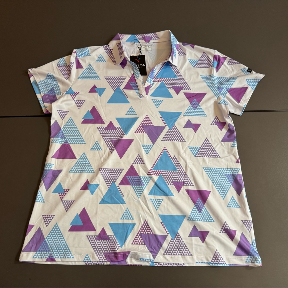 NWT Yatta Golf Geometric Print Women's Top